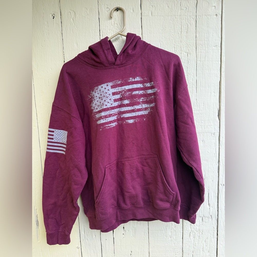 Grunt Style Maroon Flag Sweater